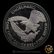 x2 1oz 1986 Engelhard Proof Set (1oz Prospector Coin, 1oz Eagle Bar) With Original Box