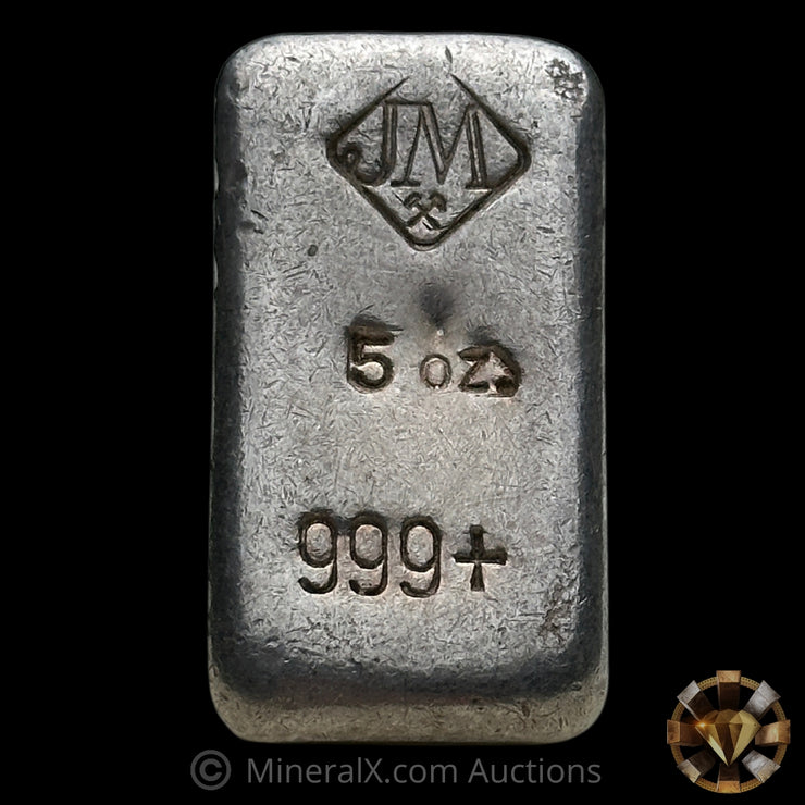 5oz JM Johnson Matthey Vintage Silver Bar