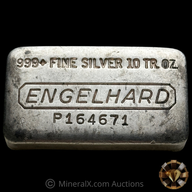 10oz Engelhard P Loaf Vintage Silver Bar