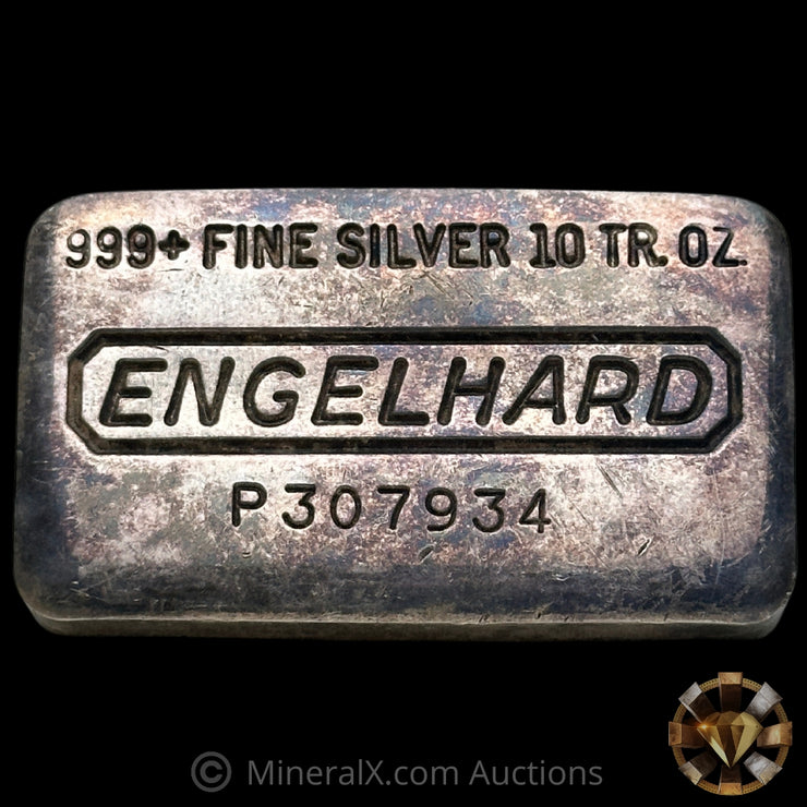 10oz Engelhard P Loaf Vintage Silver Bar