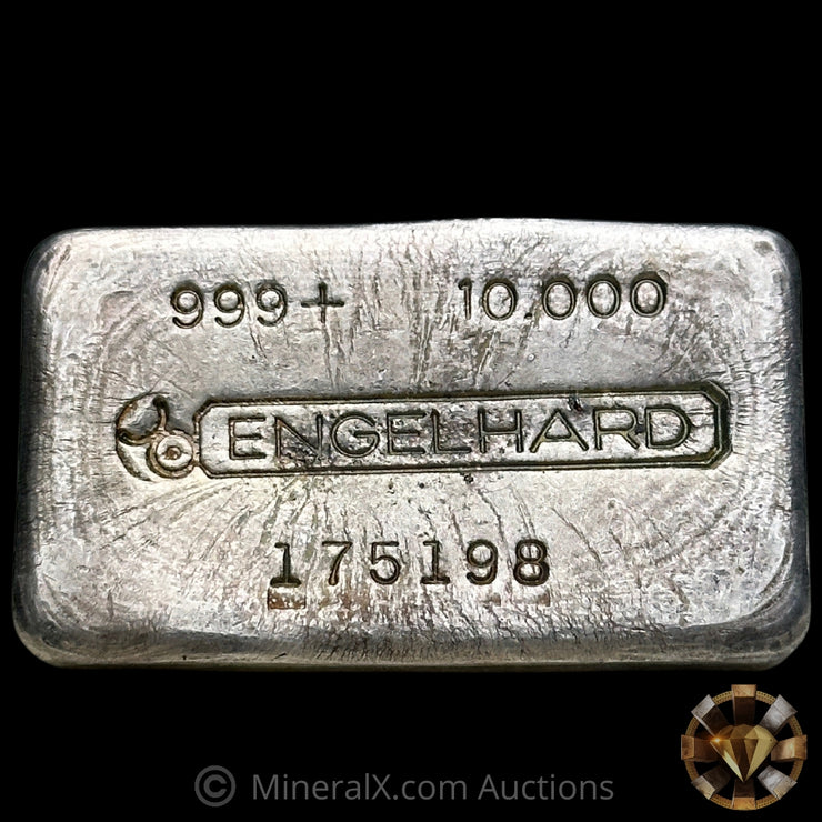 10oz Engelhard Bull Logo Vintage Silver Bar