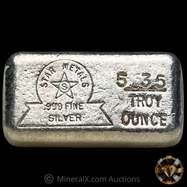 5.35oz Star Metals Vintage Silver Bar