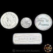 10oz Swiss Of America Vintage Silver Lot (5oz, x2 1oz, 3oz)