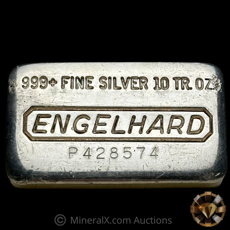 10oz Engelhard P loaf Vintage Silver Bar