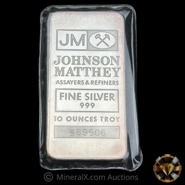 10oz Johnson Matthey JM Vintage Silver Bar