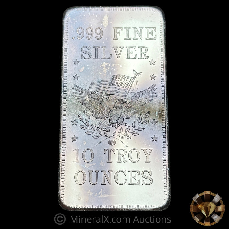 10oz Pioneer Round Up Laughlin NV Vintage Silver Bar