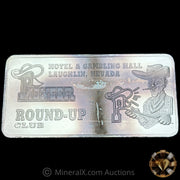 10oz Pioneer Round Up Laughlin NV Vintage Silver Bar