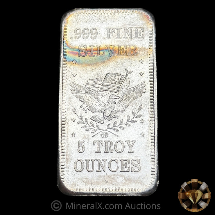 5oz Pioneer Round Up Laughlin NV Vintage Silver Bar