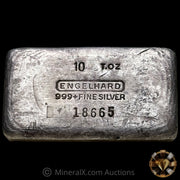 10oz Engelhard 5th Series Vintage Silver Bar With Unique Reverse Convex Serial Stampings