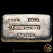 5oz Engelhard Bull Logo Vintage Silver Bar