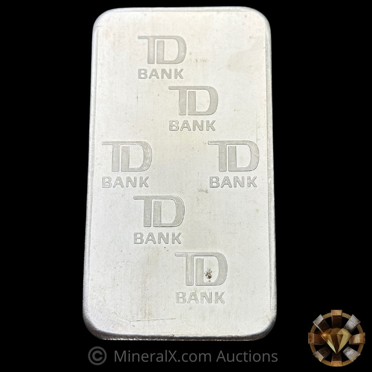 10oz Engelhard Maple Leaf TD Bank Reverse Vintage Silver Bar