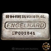 10oz Engelhard Early Serial P Series Vintage Silver Bar