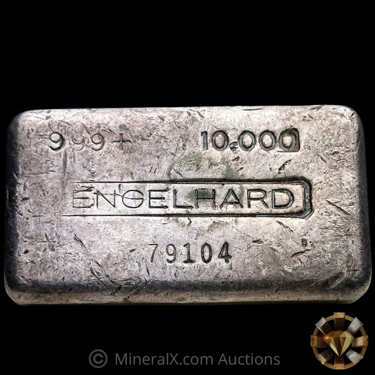 10oz Engelhard 3rd Series Rare "Flipped 10.000" Variety Vintage Silver Bar