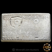 10oz Engelhard Waffleback Vintage Silver Bar With Unique Reverse Convex Stampings