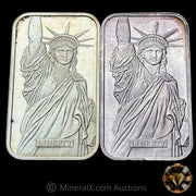 x2 1oz Engelhard Liberty Trade Silver Vintage Silver Bar