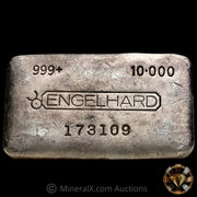 10oz Engelhard Bull Logo Floating Decimal Vintage Silver Bar