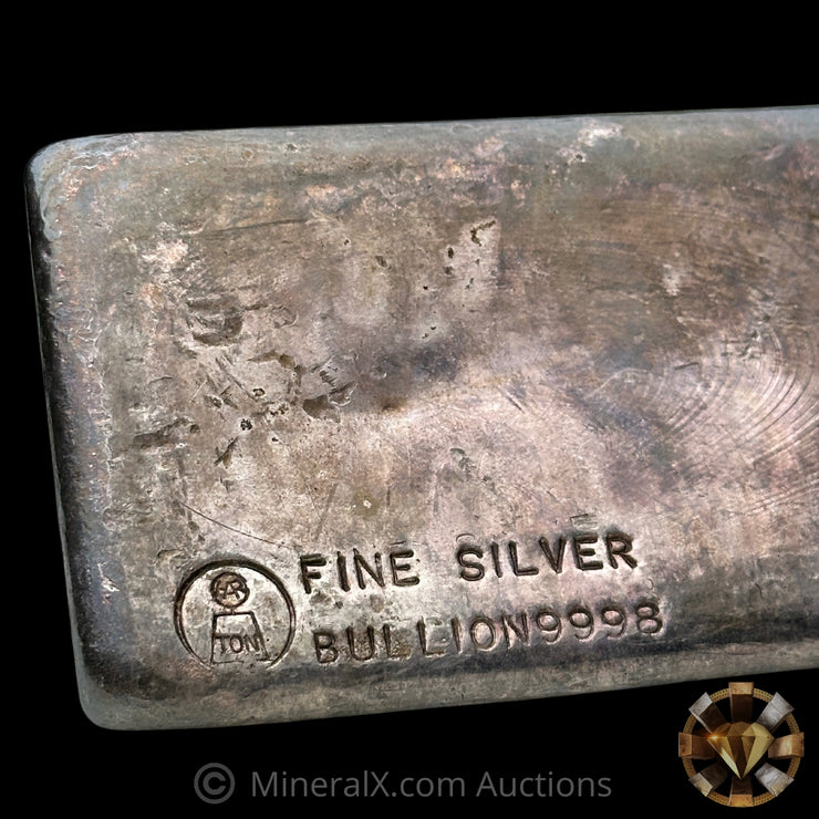 1000g (Kilo) Harrington Metallurgy Australia RHA Counterstamp Vintage Silver Bar