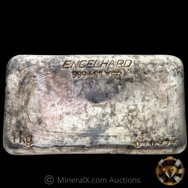 Kilo Engelhard Australia Vintage Silver Bar