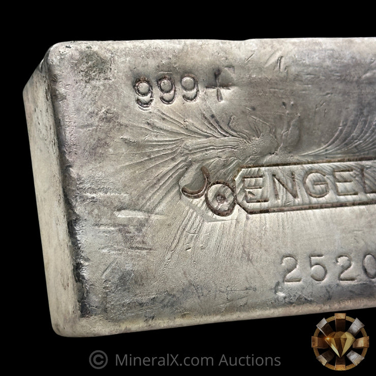 50oz Engelhard 6th Series Bull Logo Vintage Silver Bar