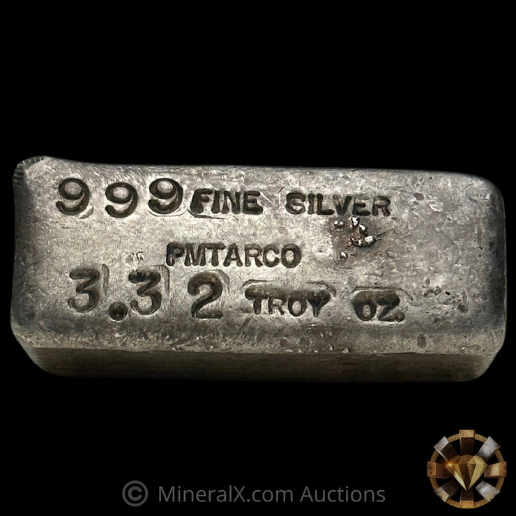 3.32oz PMTARCO Vintage Silver Bar