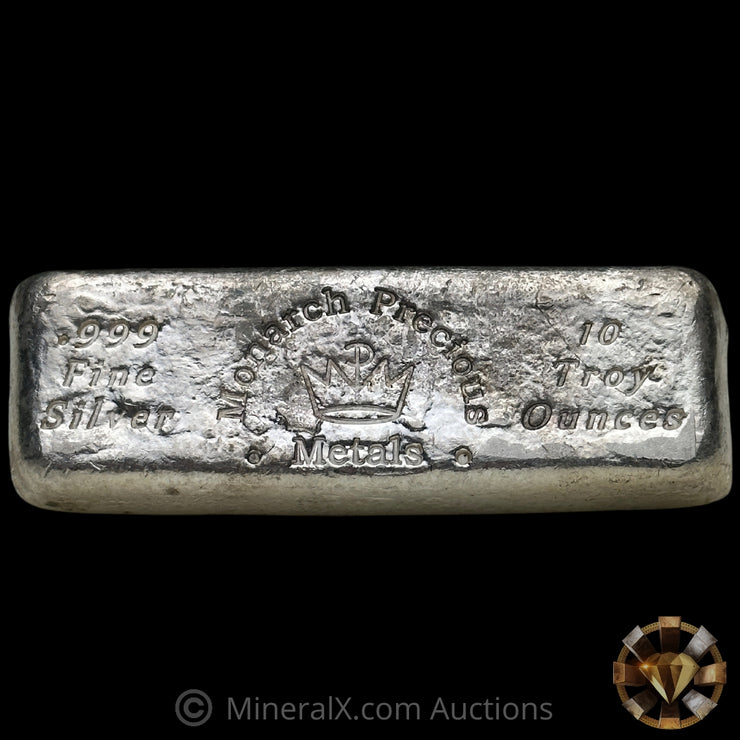 10oz Monarch Precious Metals Silver Bar