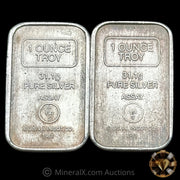 x2 1oz AMARK Stacker Vintage Silver Bars