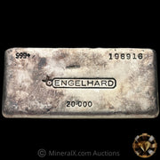 20oz Engelhard Bull Logo Vintage Silver Bar