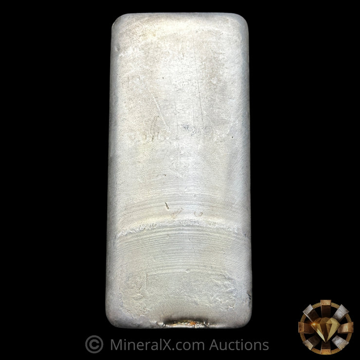 20oz Johnson Matthey JM Reverse Stamp Vintage Silver Bar