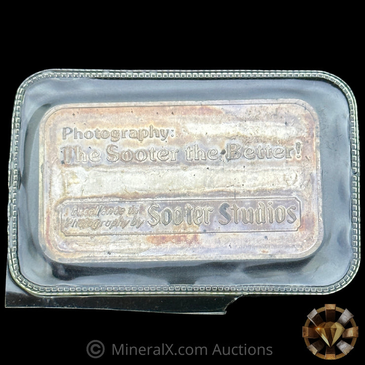 1oz Johnson Matthey Sooter Studios Vintage Silver Bar In Seal