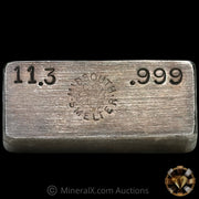 11.3oz Midsouth Smelter Vintage Silver Bar