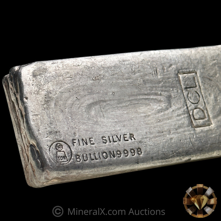 1000g (Kilo) 1981 Harrington Metallurgy Ltd Australia Vintage Silver Bar with DCL Counterstamp