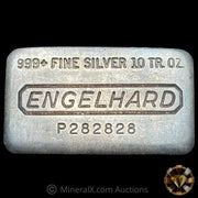 10oz Engelhard P Loaf Vintage Silver Bar With Unique Repeating Serial Number