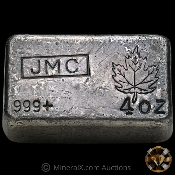 4oz Johnson Matthey JMC Vintage Silver Bar