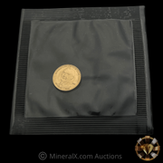 x1 1/20th 1980 Nicholas L. Deak “Denationalization of Sound Money” Gold Standard Corporation Fractional Vintage Gold Coin in Original Factory Seal
