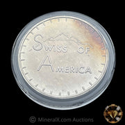 1973 Swiss of America Draper Mint 1oz Vintage Silver Coin
