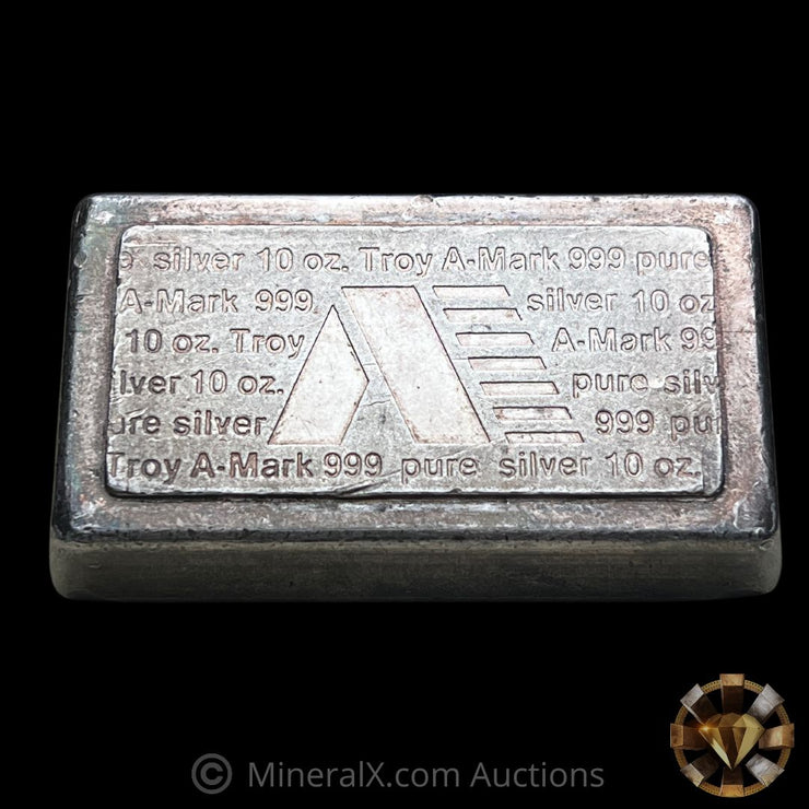 AMARK Stacker 10oz Vintage Silver Bar