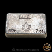 Johnson Matthey JMC 7oz Vintage Poured Silver Bar