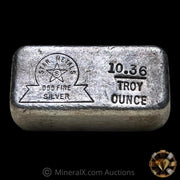 Star Metals 10.36oz Vintage Poured Silver Bar