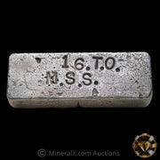 MSS 16oz Vintage Poured Silver Bar