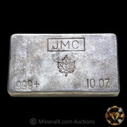 Johnson Matthey JMC 10oz Vintage Poured Silver Bar