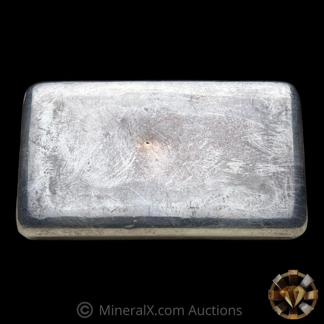 Johnson Matthey JMC 10oz Vintage Poured Silver Bar – MineralX