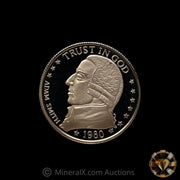 x5 1/10oz 1980 Proof Gold Standard Corporation "Trust In God" Pure Gold Coins (1/2oz Total Pure Gold)