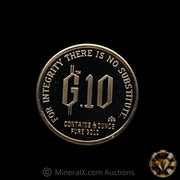 x1 1/10oz 1980 Proof Gold Standard Corporation "Trust In God" Pure Gold Coin