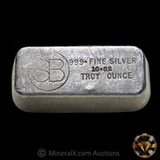 SB 10.82oz Vintage Poured Silver Bar