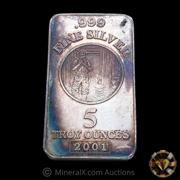 Nevada Metallurgical Inc NMI 5oz Vintage Silver Bar