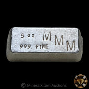 MMM 5oz Vintage Poured Silver Bar