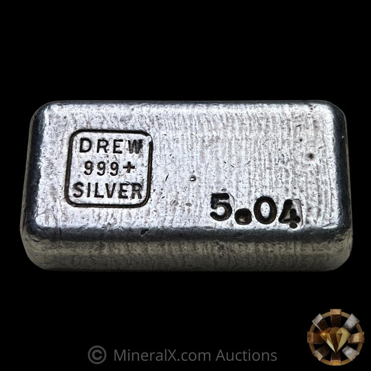 Drew 5.04oz Vintage Silver Bar