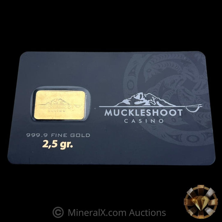 IGR Muckleshoot casino 2.5g Gold Bar