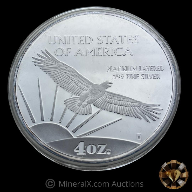 2000 4oz Washington Mint Quarter Pound 999 Giant Silver Coin