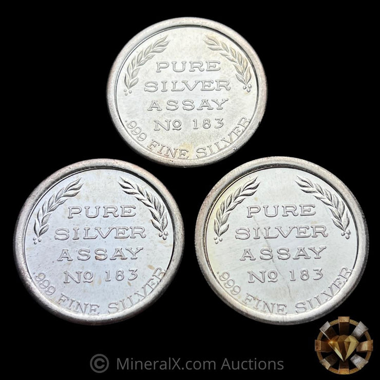 Silver Rounds No Ridges x3 Pure Silver Assay